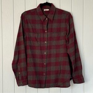 Faherty Sweater Shirt Brushed Flannel 100% Cotton Women’s Large